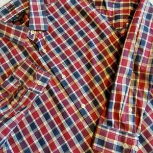 Banana Republic Men Grant Fit Shirt Non Iron Large 16-16.5 Casual Cotton Classic